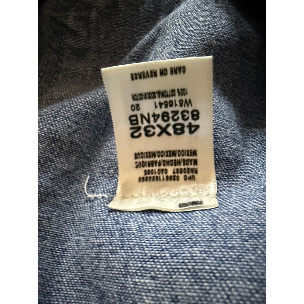 Dickies Denim Bib Overalls Mens Blue Carpenter Workwear 48x32 - Picture 13 of 13